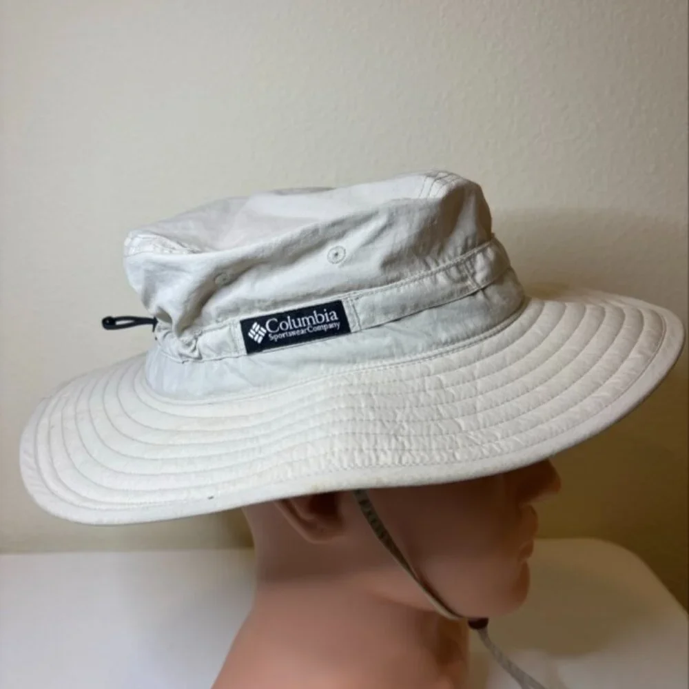 Share Columbia Sportswear Co Wide Brim Sun Bucket Hat with Chin Strap Unisex Siz - Picture 5 of 8